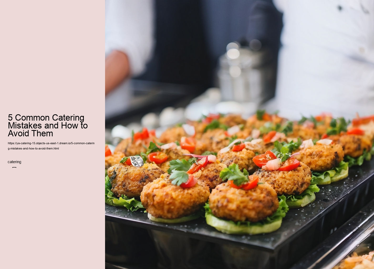 5 Common Catering Mistakes and How to Avoid Them